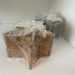 2 Star-Shaped Candles